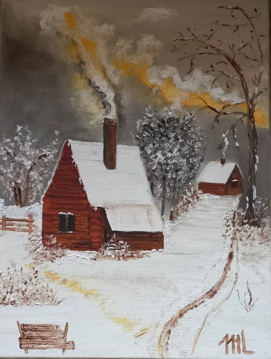 Pictura Iarna Gri