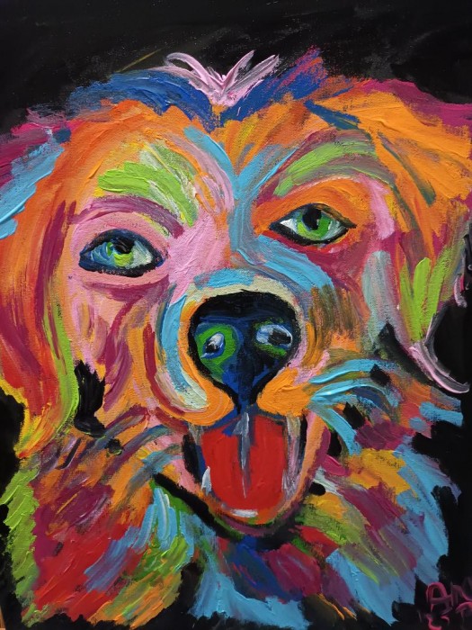 Pictura Cute Colourful Dog