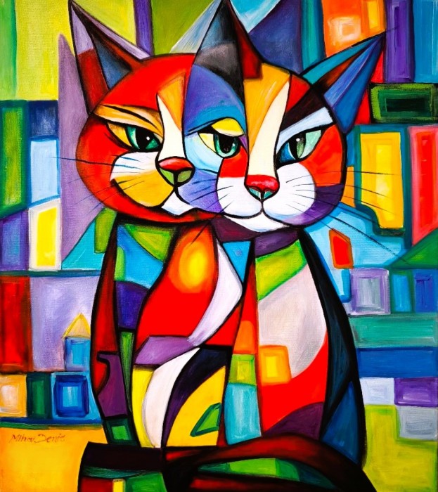 Pictura Pisicute Bosumflate