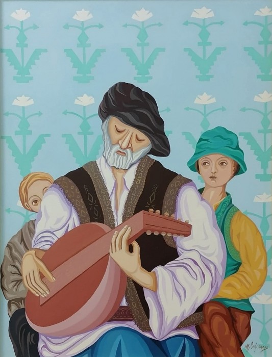 Pictura Batranul Cobzar