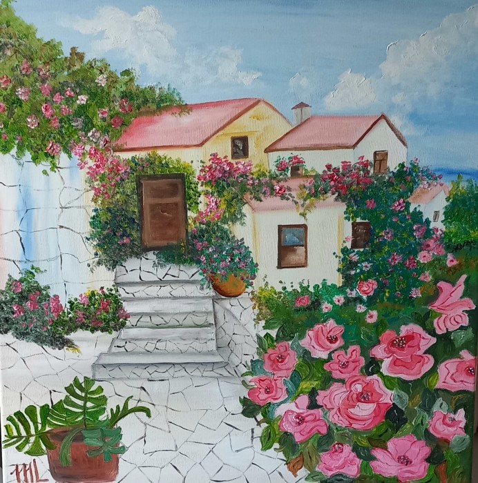 Pictura Case Si Flori