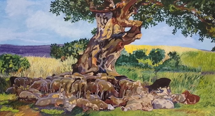 Pictura La Umbra Copacului