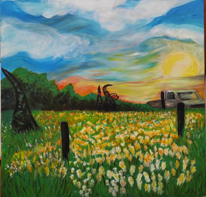 Pictura Apusul De Soare Peste Rosia