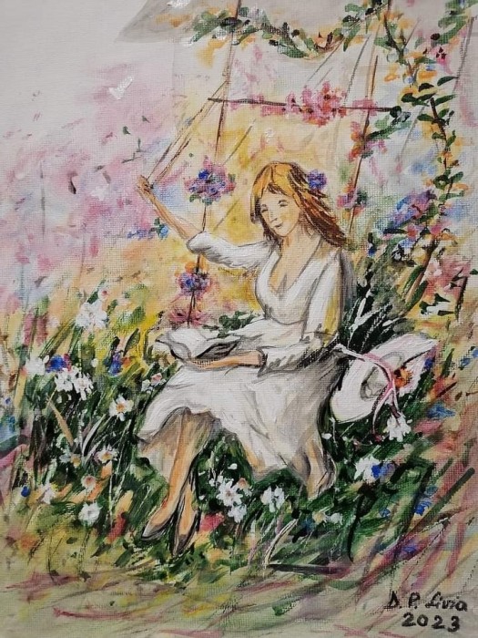 Pictura Lectura In Gradina