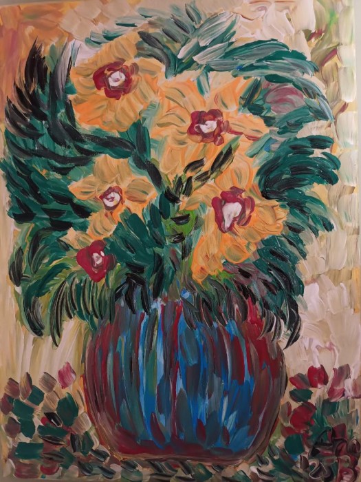 Pictura Vas Cu Narcise 2