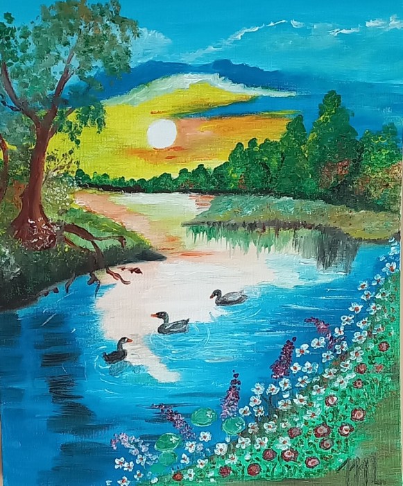 Pictura Spre Apus De Soare