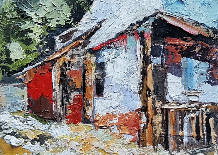 Pictura In Curtea Casei