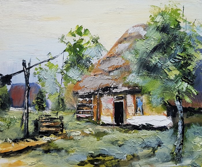 Pictura Linistea Verii, In Ograda....