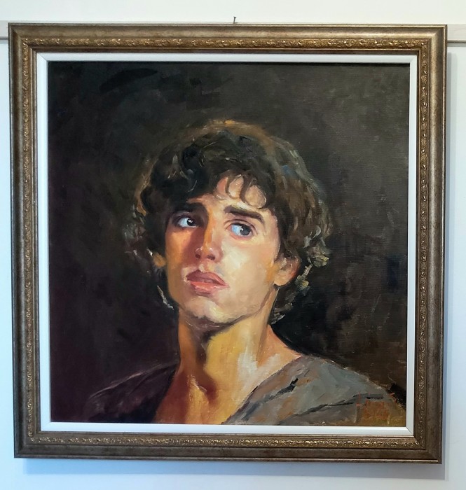 Portret Tablou Pictura De Vanzare Semnat Stamate Lica