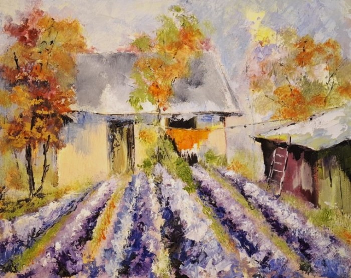 Pictura Gradina Cu Lavanda