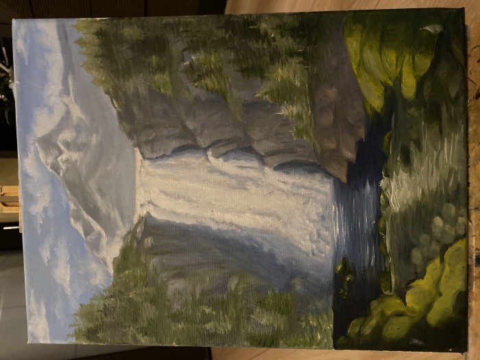 Pictura Apă Curgătoare