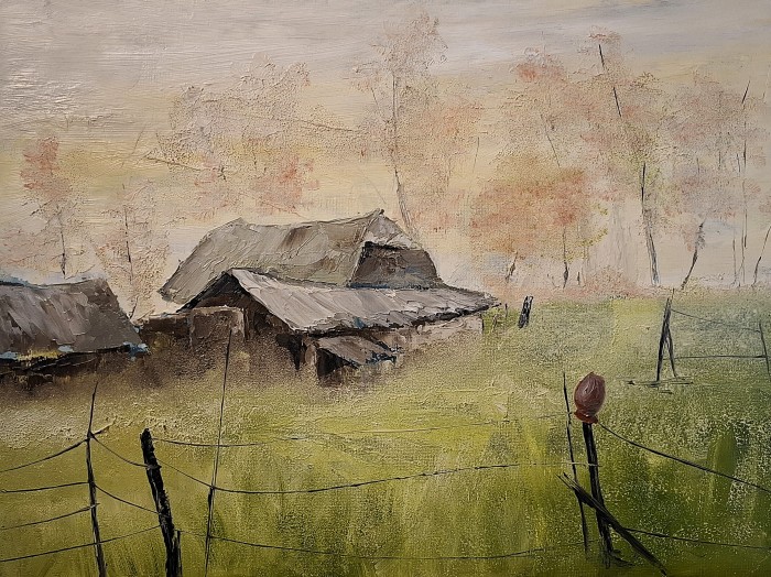 Pictura Ceață Peste Sat