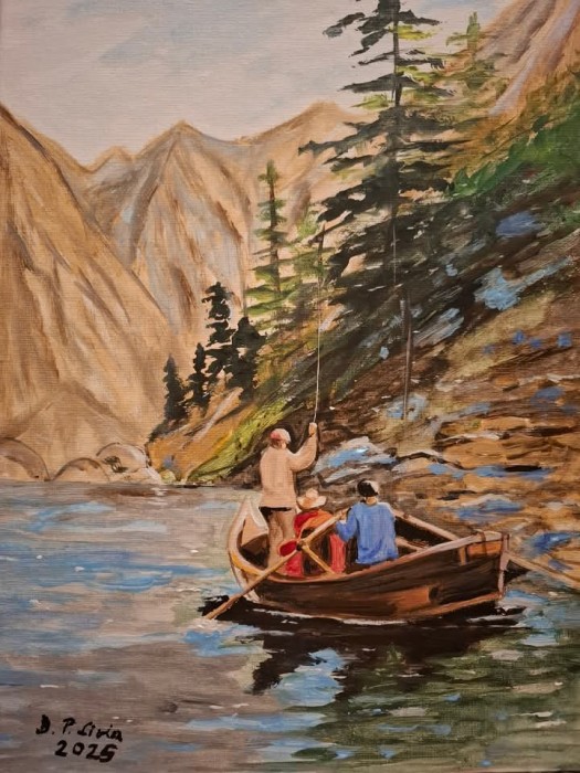 Pictura Cu Barca La Munte