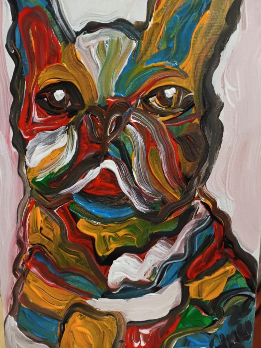 Pictura Cute Colourful Bulldog