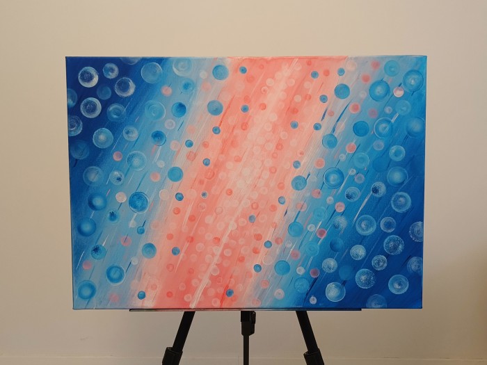 Pictura Bule Roz-Albastre