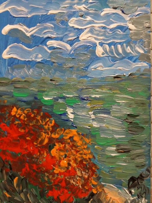 Pictura Flori La Malul Marii