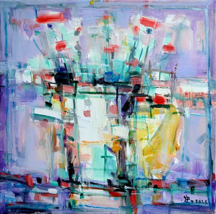 Pictura -Flori Rosii-