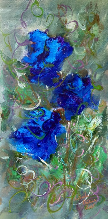 Pictura Trandafiri Albastri