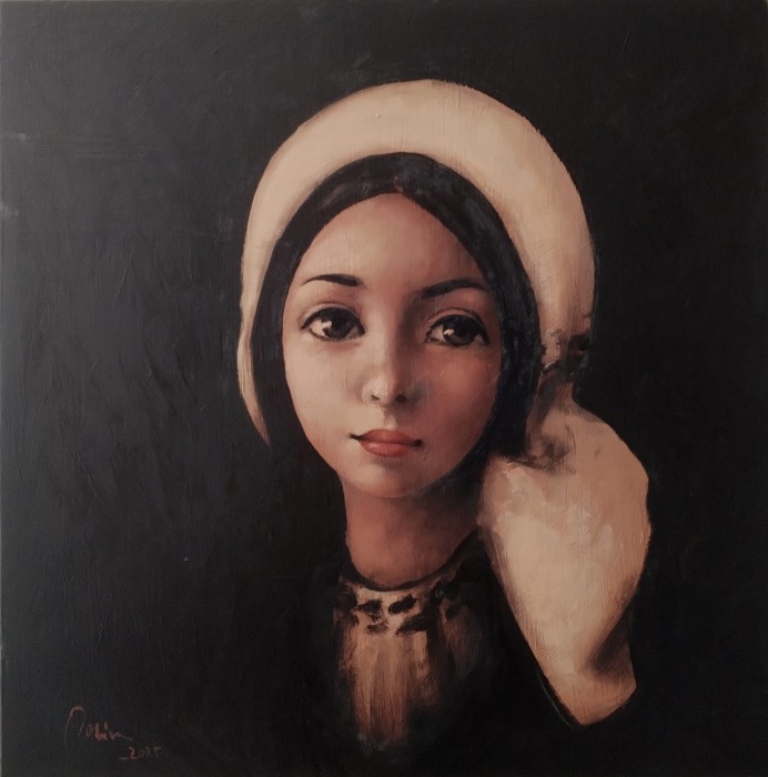 Pictura Copila Cu Naframa Alba