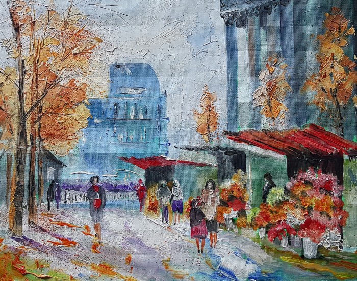 Pictura Piata De Flori Madeleine