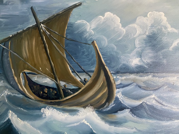 Pictura Viking Saga, Original, Oil/Canvas