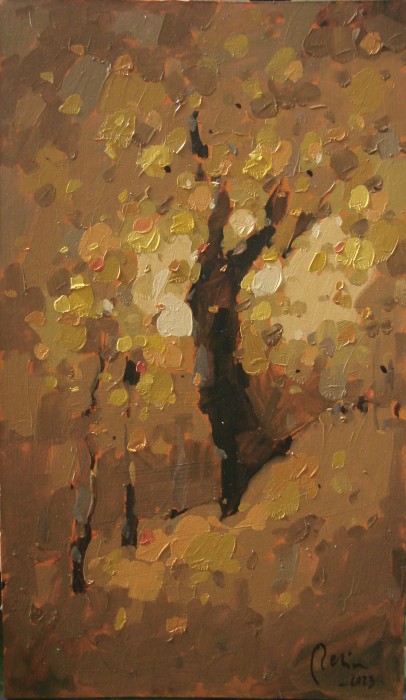 Pictura Peisaj De Vara, Ulei Carton