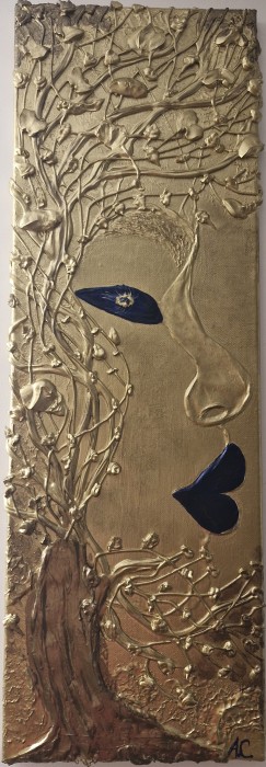 Pictura Eu Creanga Ta De Aur, Tu Frunza Mea Albastră