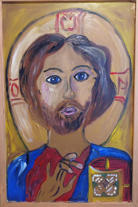 Pictura Isus - Icoana Pe Lemn