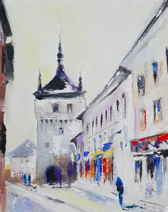 Pictura Iarna-N Sighisoara