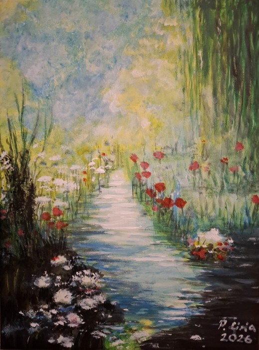 Pictura Gradina_Reinterpretare Dupa Monet