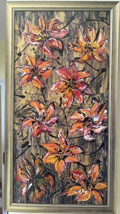 Pictura Flori Abstracte