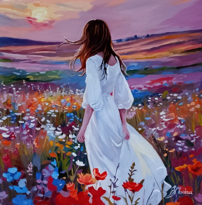 Pictura Apus De Soare Auriu