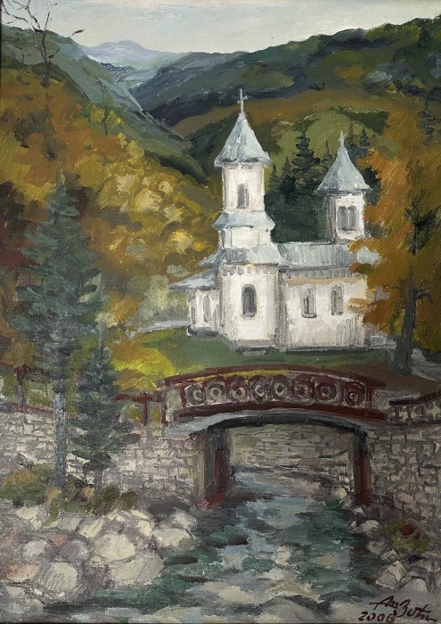 Pictura Bisericuța Ortodoxă Din Slănic Moldova