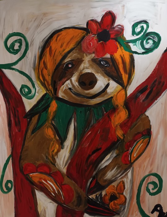 Pictura Lenes Cu Cosite Aurii