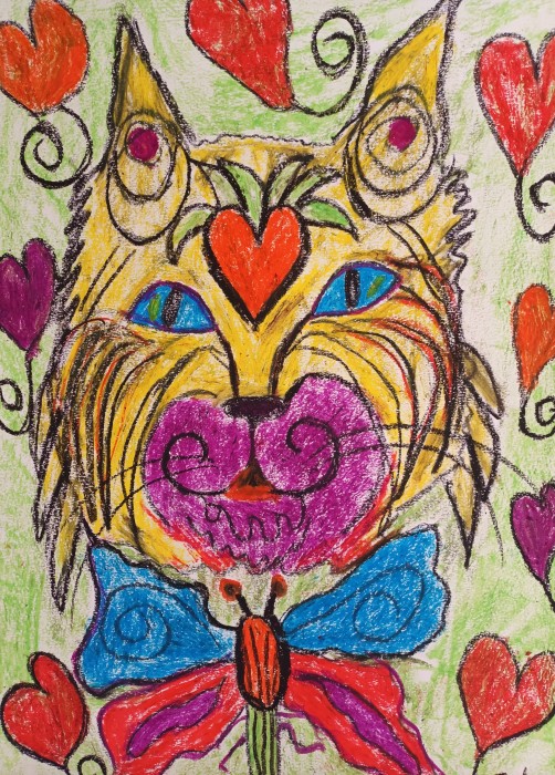 Pictura Oil Pastel - Heart Cat