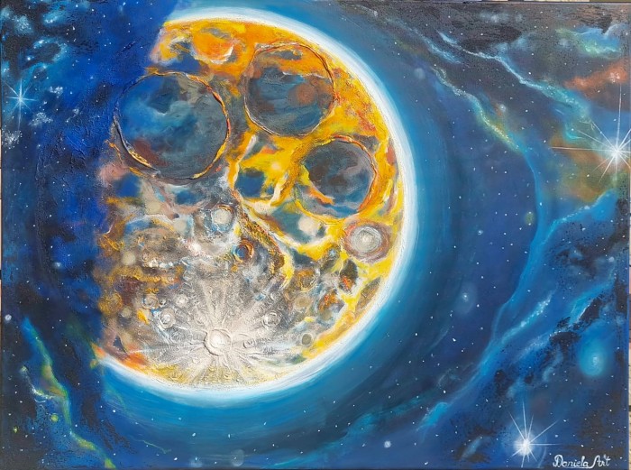 Pictura Ancoră In Univers-Luna