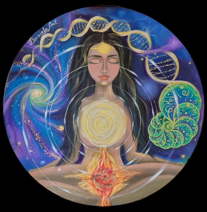 Pictura Spirala Divina-Din Seria Limitata Geometria Sacra