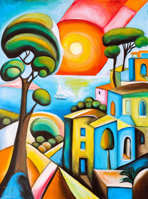 Pictura Mediteranean Dreams At Sunset