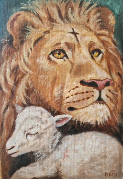 Pictura The Lion And The Lamb