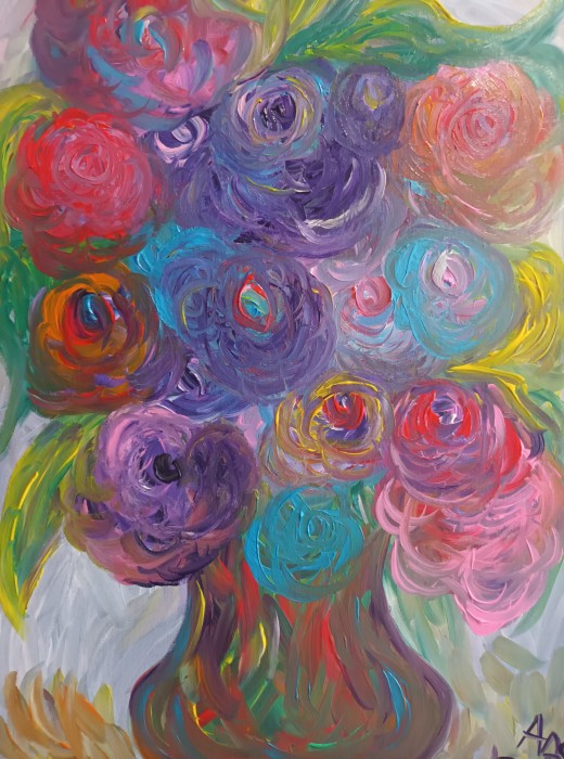 Pictura Trandafiri Colorati 2