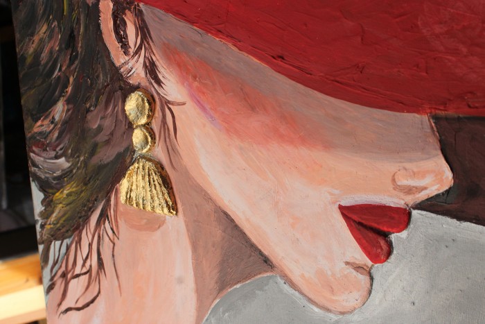 Pictura Detaliu-Lady In Red