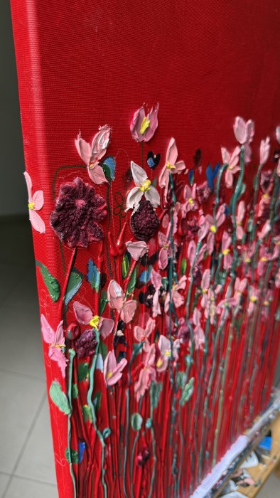 Pictura Lush Baroque Bloom - Detaliu Ramǎ Infinity