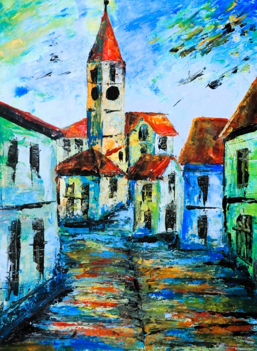 Pictura Strada Turnului - Sibiu
