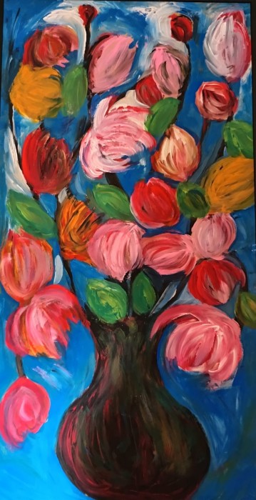 Pictura Vas Cu Magnolii 4
