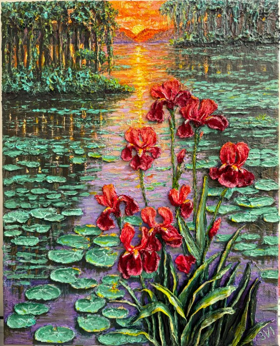 Pictura Sunset On The Water