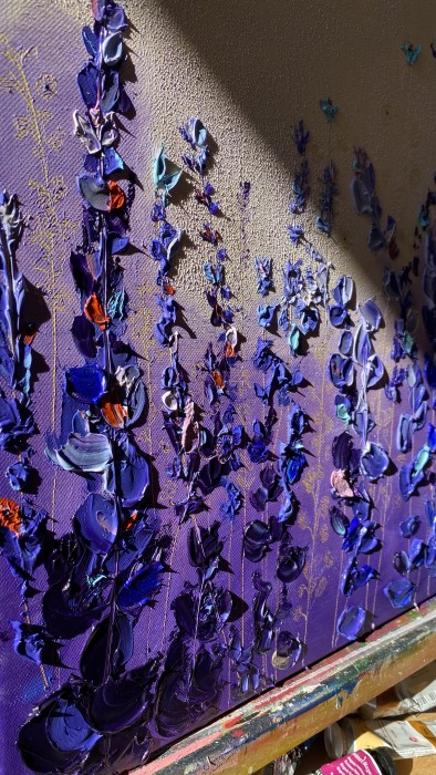 Pictura Lavanda- Detaliu
