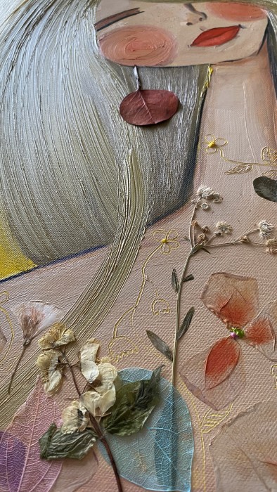 Pictura Detaliu -Her Chest Was A Garden Of Unsent Letters