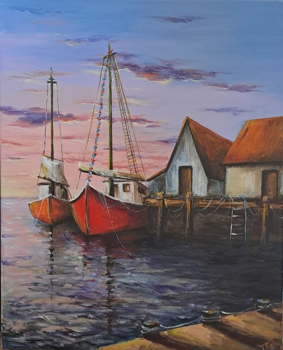 Pictura Casute Pescaresti