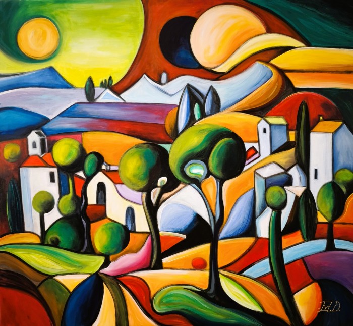 Pictura Sunset In Tuscany