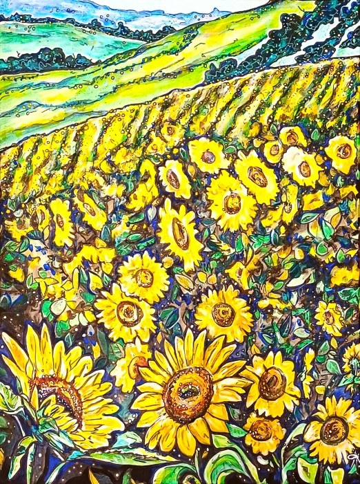 Pictura Dealuri Cu Floarea-Soarelui/ Sunflower Hills